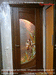Деревянная дверь с художественным витражем ИРИСЫ, Ангарск, частная квартира, 2012 г.
