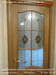 Дверь с декоративным фацетным витражем, г. Иркутск.