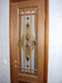 Витраж декоративный в дверь "Волховец", частный заказ, 2006 г.